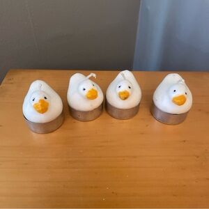 Adorable Duck Tea Light Candles Set of 4 Unscented ado